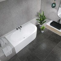Ванна Lauter Bliss 170 L 21201071L (с каркасом и сифоном 21Y32002 белый) - Превью изображения №16 — Интернет-магазин Time-Shop