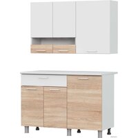 NN мебель КГ-4 1200 (белый/дуб сонома/белый/антарес)