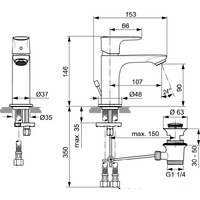 Смеситель Ideal Standard Connect Air A7007AA - Превью изображения №2 — Интернет-магазин Time-Shop