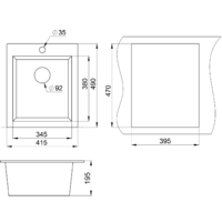 Кухонная мойка Granula 4201 (графит) - Превью изображения №2 — Интернет-магазин Time-Shop