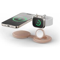 Беспроводное зарядное Satechi OntheGo 2-in-1 Charger ST-QTG21R (розовый) - Превью изображения №5 — Интернет-магазин Time-Shop