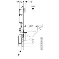 Инсталляция для унитаза Geberit Duofix UP100 [111.153.00.1] - Превью изображения №2 — Интернет-магазин Time-Shop