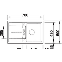 Кухонная мойка Blanco Metra 45 S 525914 (черный) - Превью изображения №2 — Интернет-магазин Time-Shop