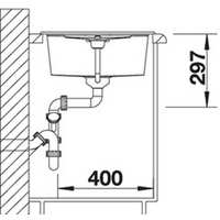 Кухонная мойка Blanco Metra 45 S 525914 (черный) - Превью изображения №3 — Интернет-магазин Time-Shop