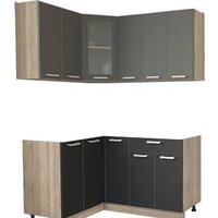 Интерлиния Мила 12x15 без столешницы (серебристый/антрацит)