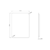  Roxen Зеркало Bella smart touch 510055-50ST (с бесконтактным сенсором и подсветкой) - Превью изображения №8 — Интернет-магазин Time-Shop