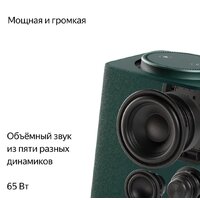 Умная колонка Яндекс Станция Макс (с хабом умного дома Zigbee, зеленый) - Превью изображения №4 — Интернет-магазин Time-Shop