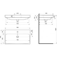 Умывальник Santek Адриана 80 1WH501772 - Превью изображения №6 — Интернет-магазин Time-Shop
