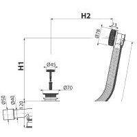 Сифон Alcaplast A55BLACK-80 - Превью изображения №3 — Интернет-магазин Time-Shop