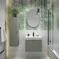  Lauter Зеркало Melisa овальное HA50 (серо-зеленый п/мат) - Превью изображения №3 — Интернет-магазин Time-Shop