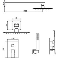 Душевая система  Hansen HL36095-C - Превью изображения №2 — Интернет-магазин Time-Shop