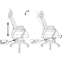 Офисное кресло Бюрократ MC-201-H/TW-11 (черный) - Превью изображения №5 — Интернет-магазин Time-Shop