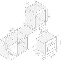 Электрический духовой шкаф Elica Virtus Multi 60 TFT BL - Превью изображения №2 — Интернет-магазин Time-Shop
