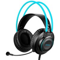 Наушники A4Tech Fstyler FH200i (черный/голубой) - Превью изображения №2 — Интернет-магазин Time-Shop