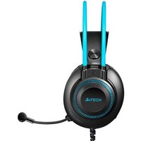 Наушники A4Tech Fstyler FH200i (черный/голубой) - Превью изображения №4 — Интернет-магазин Time-Shop