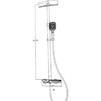 Душевая система  Kern 5094 (черный) - Превью изображения №3 — Интернет-магазин Time-Shop