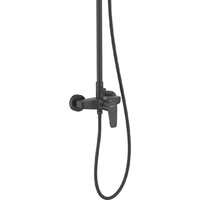 Душевая система  Aquatek Бетта AQ2160MB (черный матовый) - Превью изображения №2 — Интернет-магазин Time-Shop