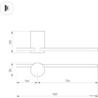 Бра Arlight SP-VINCI-S900x55-10W 034169 - Превью изображения №7 — Интернет-магазин Time-Shop