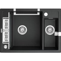 Кухонная мойка Deante Magnetic ZRM G503 (графитовый металлик) - Превью изображения №2 — Интернет-магазин Time-Shop