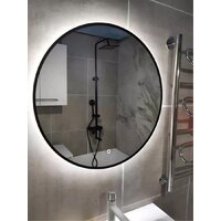 Зеркало с подсветкой  EMZE 80 LED.UV.80.80.CHE.AF.4K (черный с УФ-окантовкой и подсветкой) - Превью изображения №8 — Интернет-магазин Time-Shop