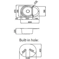 Кухонная мойка Elleci Easy Round 600 Bianco Titano 68 - Превью изображения №2 — Интернет-магазин Time-Shop