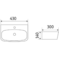 Умывальник CeramaLux 78401 - Превью изображения №2 — Интернет-магазин Time-Shop