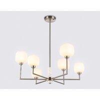 Подвесная люстра Ambrella light LH53001/6 SN/FR (сатин никель/белый матовый) - Превью изображения №3 — Интернет-магазин Time-Shop