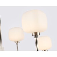 Подвесная люстра Ambrella light LH53001/6 SN/FR (сатин никель/белый матовый) - Превью изображения №6 — Интернет-магазин Time-Shop