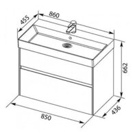  Aquanet Тумба под умывальник Бруклин 85 203960 - Превью изображения №8 — Интернет-магазин Time-Shop