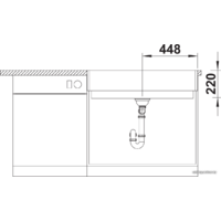 Кухонная мойка Blanco Vintera XL 9-UF 526102 (темная скала) - Превью изображения №4 — Интернет-магазин Time-Shop