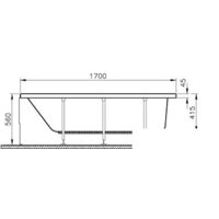Ванна Vitra Neon 170x70 - Превью изображения №3 — Интернет-магазин Time-Shop