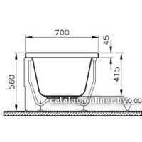 Ванна Vitra Neon 170x70 - Превью изображения №4 — Интернет-магазин Time-Shop
