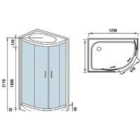 Душевая кабина WeltWasser WW500 Werra 1204 L - Превью изображения №19 — Интернет-магазин Time-Shop