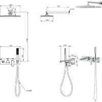 Душевая система  Teska Life Pro AS3160 - Превью изображения №4 — Интернет-магазин Time-Shop