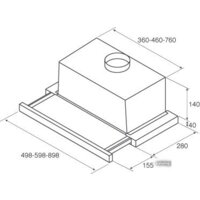 Кухонная вытяжка Jetair Aurora LX/GRX/F/50 (PRF0093612) - Превью изображения №5 — Интернет-магазин Time-Shop