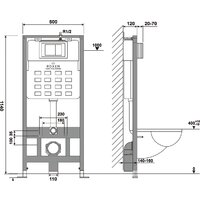 Инсталляция для унитаза Roxen StounFix Dual Fresh 859290 - Превью изображения №11 — Интернет-магазин Time-Shop