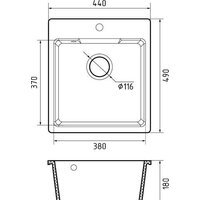 Кухонная мойка GranFest Urban GF-UR-644 (песочный) - Превью изображения №5 — Интернет-магазин Time-Shop