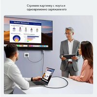 Кабель Ugreen CM675 HDMI - USB Type-C 55330 (2 м, черный) - Превью изображения №4 — Интернет-магазин Time-Shop