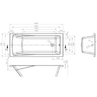 Ванна Lavinia Boho One 160x70 3701006P - Превью изображения №3 — Интернет-магазин Time-Shop