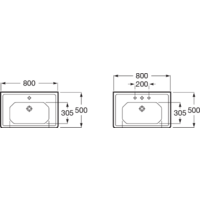 Умывальник Roca Carmen 3270A0000 - Превью изображения №3 — Интернет-магазин Time-Shop