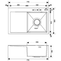 Кухонная мойка РМС MRK-7851R (с дозатором) - Превью изображения №4 — Интернет-магазин Time-Shop