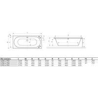Ванна Excellent Oceana Slim 180x80 (с ножками) - Превью изображения №3 — Интернет-магазин Time-Shop