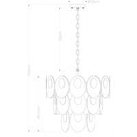 Подвесная люстра Arte Lamp Rosabella A4067LM-7CC - Превью изображения №5 — Интернет-магазин Time-Shop