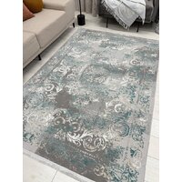 Ковер для жилой комнаты Radjab Carpet Афина Прямоугольник 9009A 12814RK (3x5, Grey/Green) - Превью изображения №4 — Интернет-магазин Time-Shop