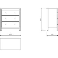 Комод Mio Tesoro Сага 3 ящика 2.08.02.020.1 (белый) - Превью изображения №11 — Интернет-магазин Time-Shop