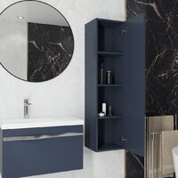  Lauter Шкаф-полупенал Навесной Eva (гранатовый полуматовый, ручка из матовой стали) - Превью изображения №5 — Интернет-магазин Time-Shop