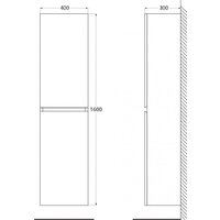  Cezares Шкаф-пенал MOLVENO-1600-2A-SC-ANTR - Превью изображения №5 — Интернет-магазин Time-Shop