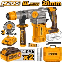 Ingco CRHLI202882 (с 2-мя АКБ, кейс)