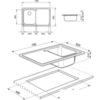 Кухонная мойка Smeg SP791S-2 - Превью изображения №2 — Интернет-магазин Time-Shop