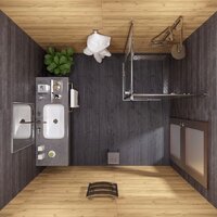 Душевой уголок Triton Каппа-Хром 90x90 (с поддоном) - Превью изображения №5 — Интернет-магазин Time-Shop